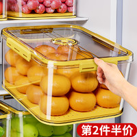 冰箱收纳盒整理盒食品级蔬菜保鲜盒冰箱冷冻密封盒鸡蛋储藏盒
