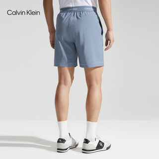 Calvin Klein【速干】运动24春夏男士松紧提花跑步训练运动短裤4MS4S835 420-晚波蓝 S