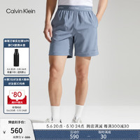 Calvin Klein【速干】运动24春夏男士松紧提花跑步训练运动短裤4MS4S835 420-晚波蓝 S