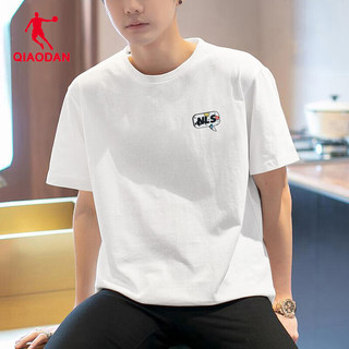 中国乔丹男士短袖t恤夏季休闲运动黑色圆领宽松吸汗透气半袖