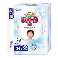 GOO.N 大王 小晴天系列婴儿纸尿裤 XL34片-（12-17kg）