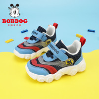 BoBDoG 巴布豆 童鞋男童学步鞋2022年夏季新款时尚透气防滑女孩百搭运动鞋