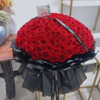 LVINI 薇尼 999玫瑰花束鲜花速递同城送求婚表白北京上海广州佛山深圳全国送 188朵红玫瑰花束