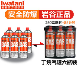 Iwatani 岩谷 百亿卡式炉气罐原装250g*6+收纳袋