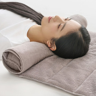 MUJI 可自由调节高度的毛巾枕  枕头家用 JB19CC4S 浅灰色 60*140cm