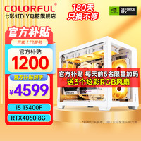 COLORFUL 七彩虹 电脑i5 13400F/RTX4060海景房主机
