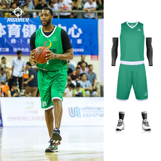 准者篮球服套装男大码透气比赛队个人运动球衣不支持