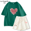 La Chapelle City 拉夏贝尔  女士短袖短裤套装
