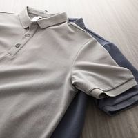 Cebrodz 300g重磅高质量polo衫男士短袖夏季新款简约风商务休闲衬衫领男装