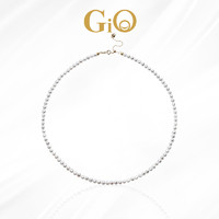 GiO珠宝 碎银子极光小珍珠项链18K金异形巴洛克锁骨链颈链baby珠