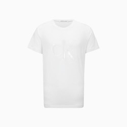 卡尔文·克莱恩 Calvin Klein CK Jeans夏季男士休闲纯棉透气叠影字母印花简约短袖T恤ZM01923