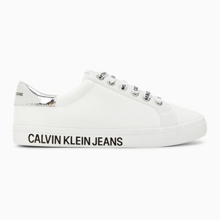 限尺码：卡尔文·克莱恩 Calvin Klein CK Jeans女士LOGO印花系带平底舒适休闲鞋YW00396