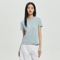 卡尔文·克莱恩 Calvin Klein CK Jeans夏季女士年轻休闲纯棉修身刺绣字母透气短袖T恤40WH105