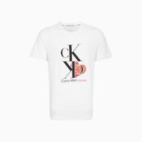 卡尔文·克莱恩 Calvin Klein CK Jeans夏季男女情侣中性爱心透气短袖T恤J321595