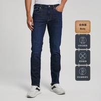 卡尔文·克莱恩 Calvin Klein CK Jeans春秋男士简约休闲合体版铆钉扣拉链洗水牛仔裤J322267
