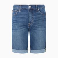 卡尔文·克莱恩 Calvin Klein CK Jeans夏季男士经典百搭LOGO贴片卷边铆钉扣牛仔短裤J320699