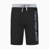 卡尔文·克莱恩 Calvin Klein CK Jeans夏季男士简约抽绳腰拼接印花LOGO运动休闲短裤40GC411