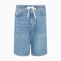 卡尔文·克莱恩 Calvin Klein CK Jeans夏季男士简约松紧抽绳腰LOGO织带休闲牛仔短裤J320635