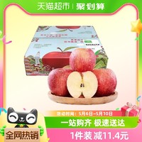 88VIP：喵满分 山东烟台红富士苹果4.5斤装单果80mm+新鲜水果时令整箱包邮