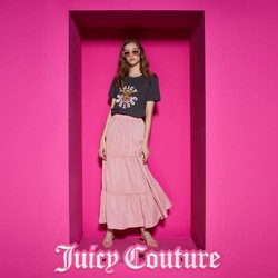 Juicy Couture 橘滋 草莓奶昔多层蛋糕水洗半裙