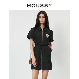 MOUSSY 摩西 春季新品迪士尼合作款工装风连衣裙女028GSM30-0120