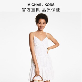 限尺码：MICHAEL KORS 迈克·科尔斯 MK/棉质V领吊带连衣裙