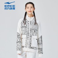 ERKE 鸿星尔克 中国鸿男女卫衣国潮设计民族风时尚上衣情侣休闲运动卫衣