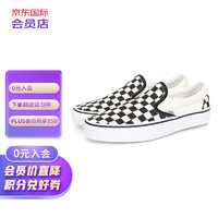 VANS 范斯 棋盘格slip-on 低帮运动鞋 一脚蹬VN000EYEBWW1 黑白 35