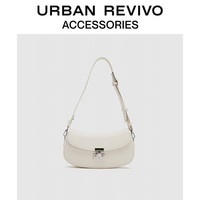 URBAN REVIVO 女士通勤单肩包UAWB40165 本白