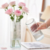 水养富贵竹玫瑰百合花瓶摆件大号直筒玻璃透明客厅插花装饰高级感