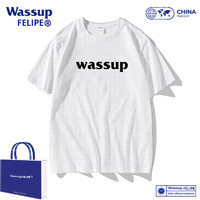 WASSUP 夏季冰丝短袖情侣潮牌