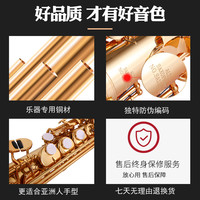 台湾萨尔特高音萨克斯乐器直管分体降b调成人专业SP-6200