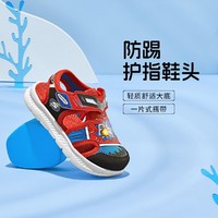 百亿补贴：SKECHERS 斯凯奇 儿童小童春夏英雄主题魔术贴包头男童凉鞋 402103N