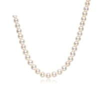周六福 S925银淡水珍珠项链送妈妈珍珠项链高级感女优雅