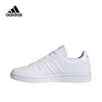 adidas 阿迪达斯 neo Grand Court Base 女款 白银 舒适耐磨网球鞋 EE7874