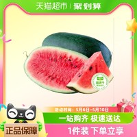 天猫超市 黑美人西瓜单果4-6斤/6-8斤当季应季水果现摘新鲜瓜