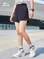 ERKE 鸿星尔克 运动裤2024夏季新款女士跑步运动女裤梭织速干短裤女半