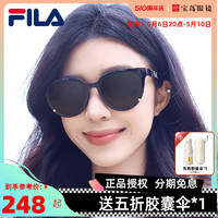 FILA 斐乐 墨镜猫眼潮流高级感遮阳防紫外线时尚街拍太阳镜SFI916F
