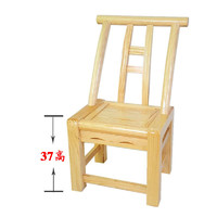 谭木思 老式松木靠背椅木头凳子打牌麻将椅实木成人家用凳子款小椅子 坐高37CM清漆椅子(成人舒适款)