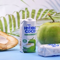 海多可可 印度尼西亚进口椰子水 100%纯椰子水 1L 1L*2瓶/箱 原味椰子水