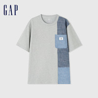 Gap 盖璞 男女宽松短袖T恤 463192 灰色 L