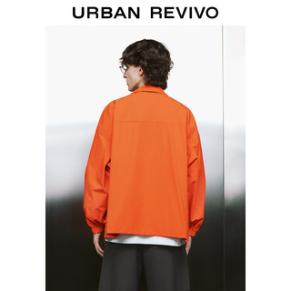URBAN REVIVO 男士街潮工装大口袋超宽松立领夹克 UMV140026 橙色 M