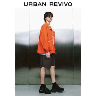 URBAN REVIVO 男士街潮工装大口袋超宽松立领夹克 UMV140026 橙色 M