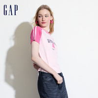 Gap 盖璞 女士短袖T恤 465242 粉色 L