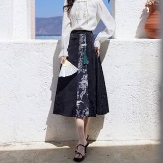 2024夏季女中国风复古马面裙气质半身裙