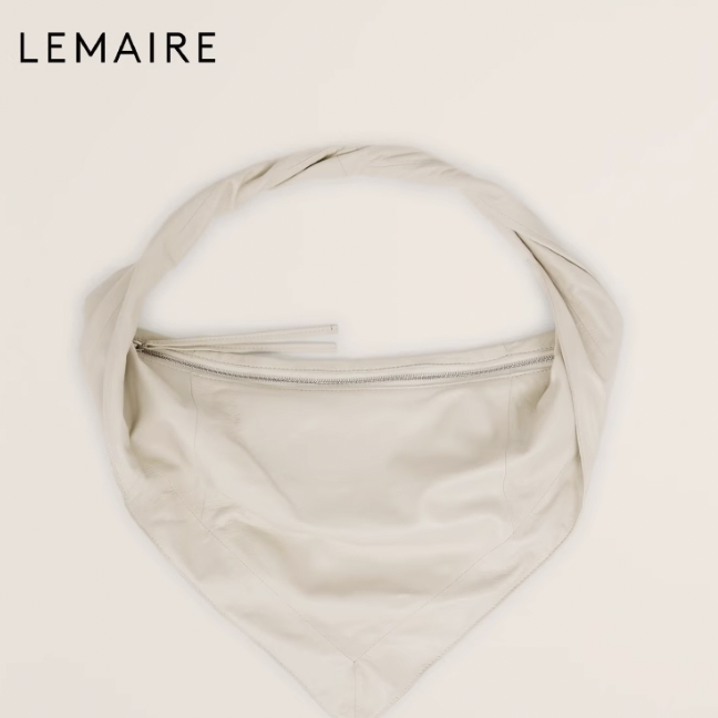 LEMAIRE 女士羊皮革手提包 BG0117 LL0075WH002 本白色 小号