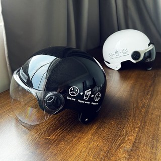 Chengye电动车头盔3C认证国标快乐水男女四季通用防晒半盔安全帽