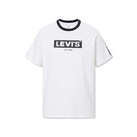 Levi's 李维斯 24春夏男士短袖T恤圆领舒适简约百搭潮流16143-1208 白色 S