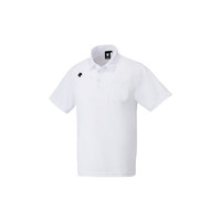 DESCENTE 迪桑特 Polo衫 男士商务通勤T恤 运动短袖 速干面料透气吸汗 DTM-4601B (WHT) 白色 O（中国码XL)