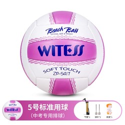 WITESS 威特斯 充氣軟式5號排球中考訓練學生專用球男女初學者沙灘排球